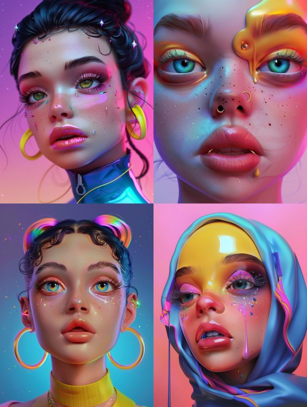 Neon Cyber Glamour