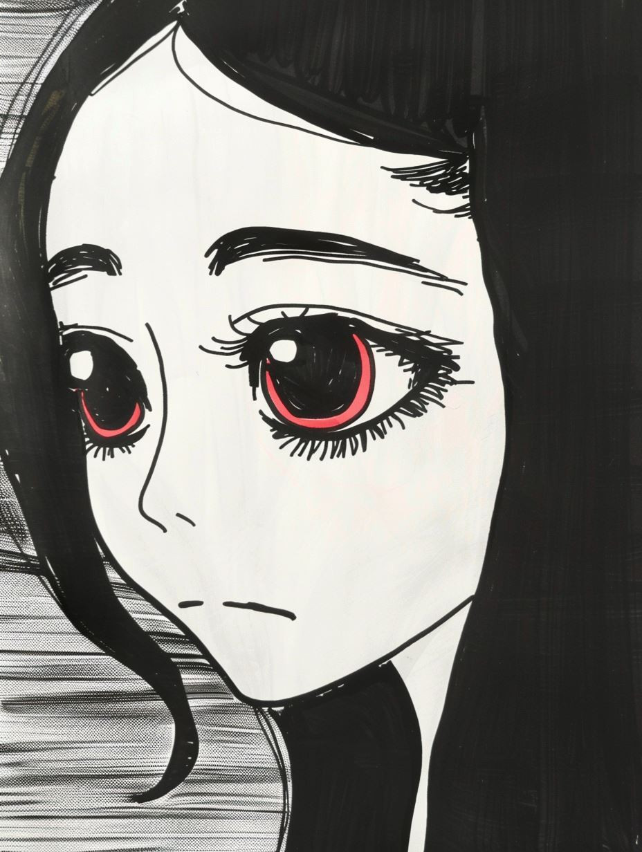 Crimson Gaze Urban Anime