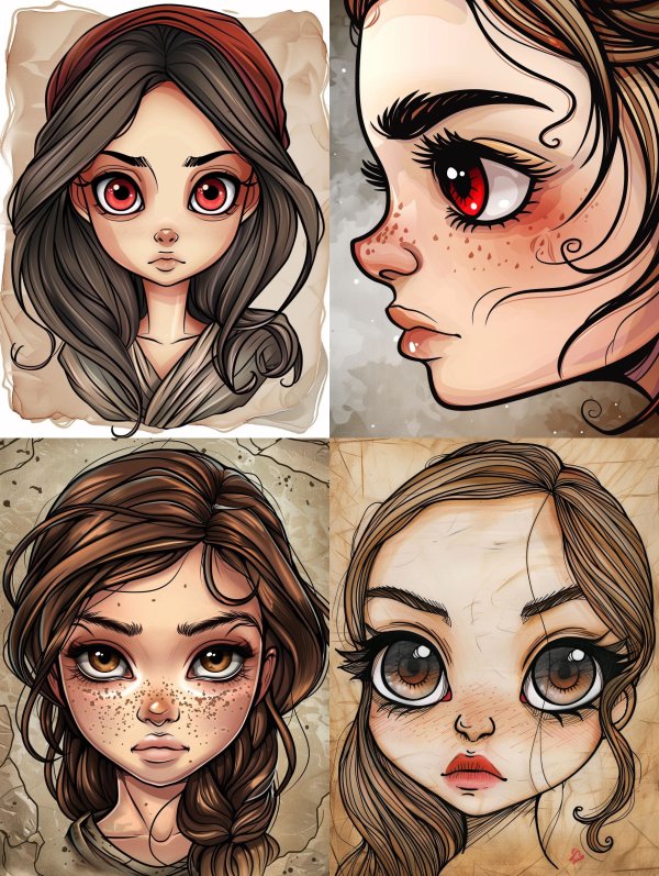 Crimson Gaze Anime Portrait