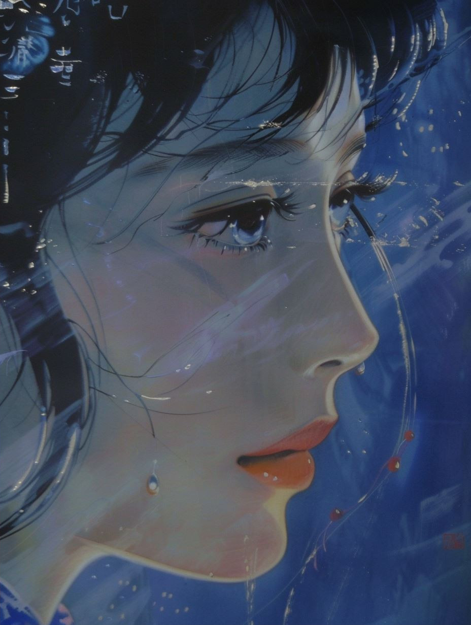 Prismatic Blue Ethereal Glow