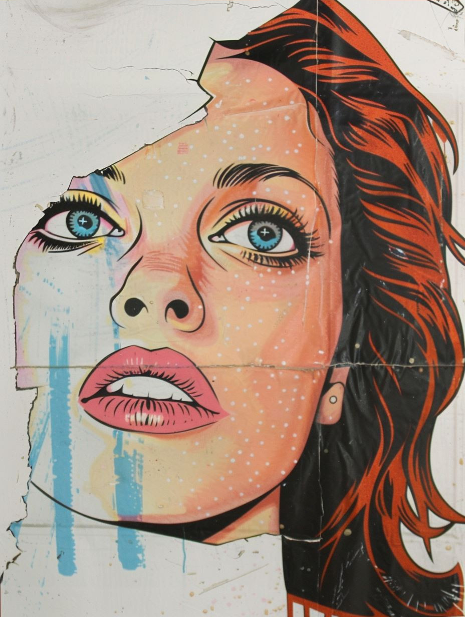 Modern Digital Portrait with Freckles - Image 4