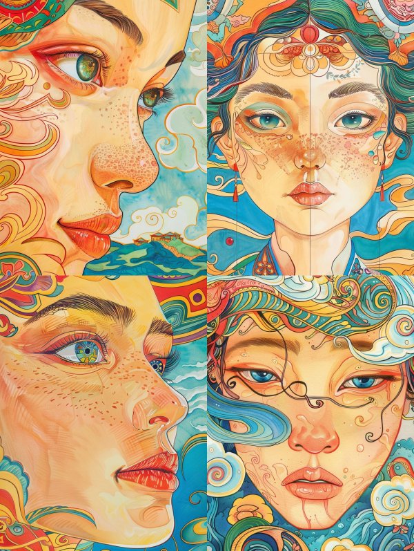 Celestial Dreamscape Portrait