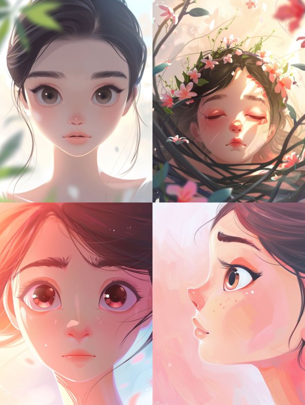 Ethereal Dreamy Digital Portraits