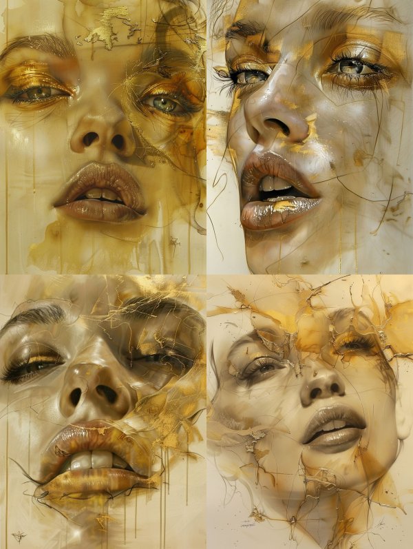 Gilded Ethereal Visage