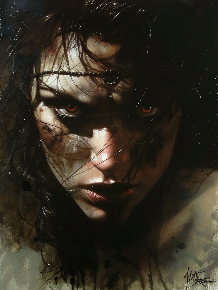 Dark Cinematic Gothic Portrait