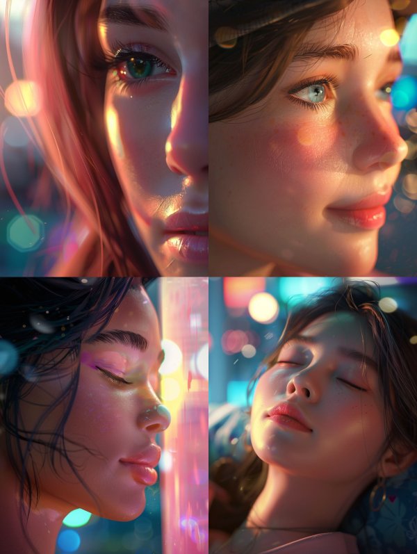 Neon Prism Gaze