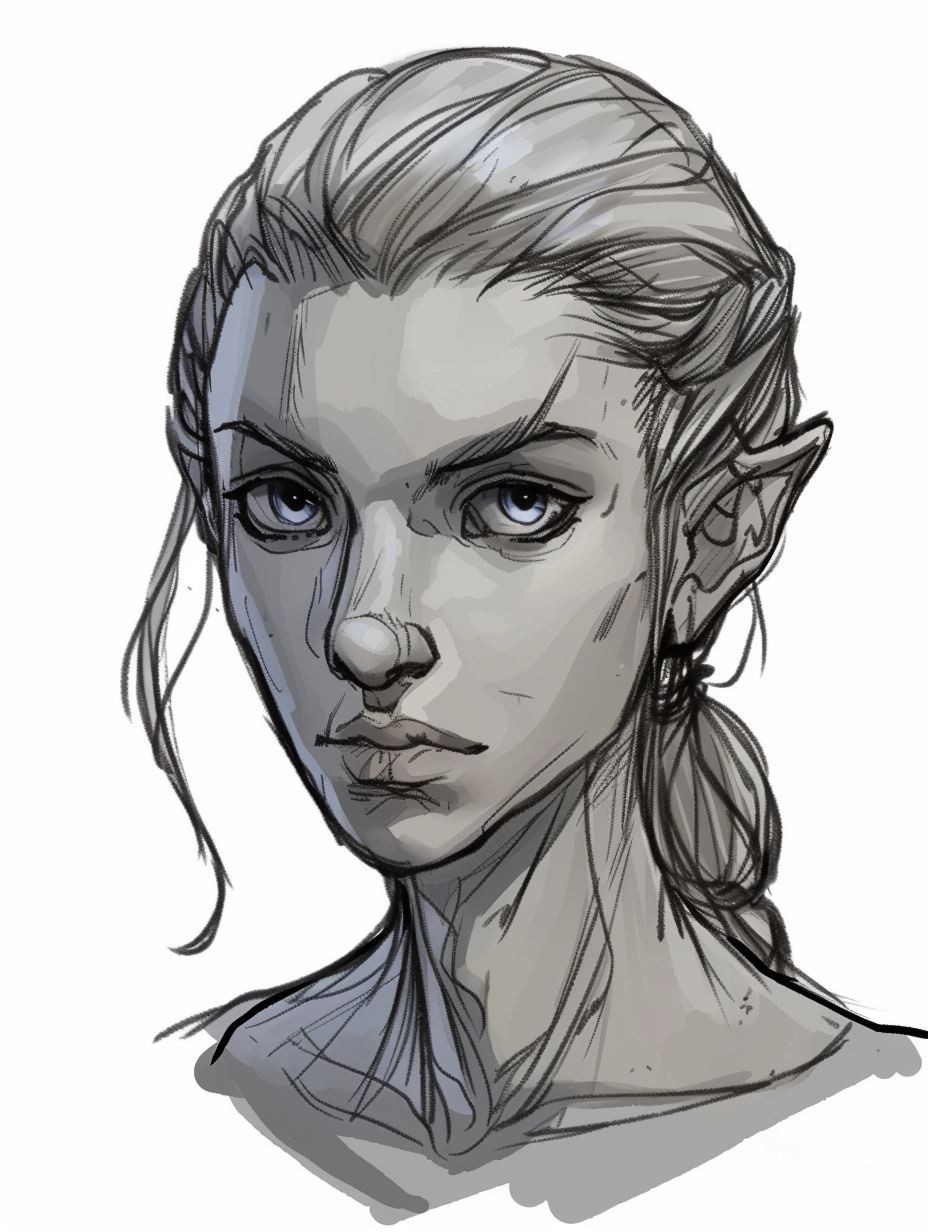 Steel Gaze Sketch