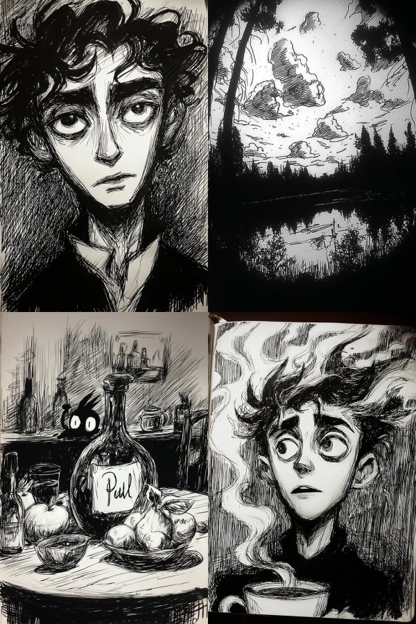 Ink Shadow Portrait