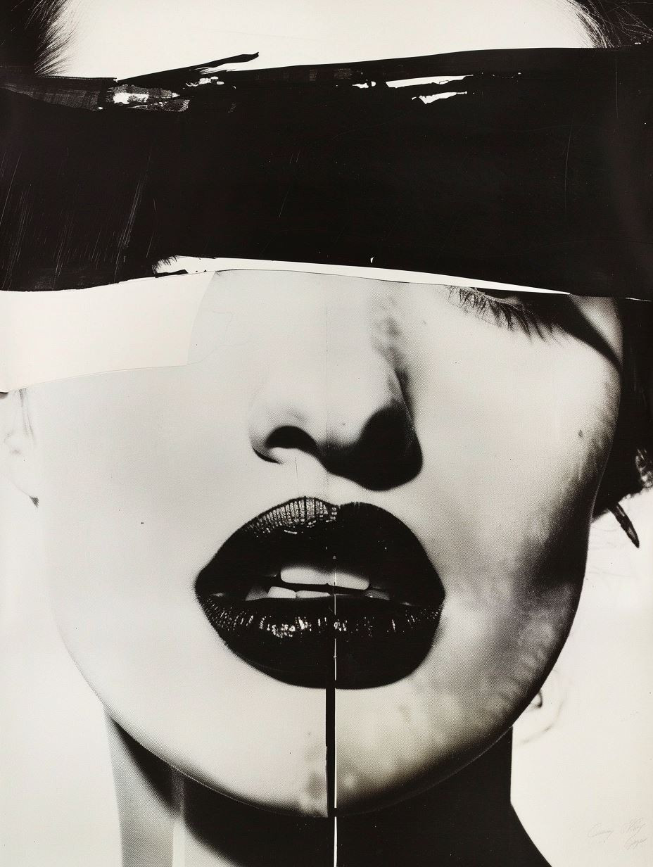 Noir Fragmented Portrait Study