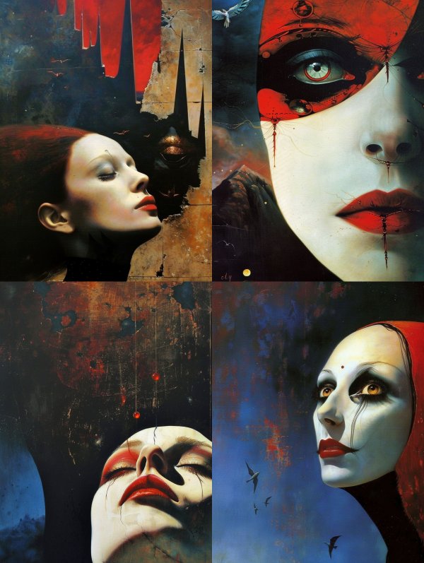 Crimson Shadows Gothic Portraiture