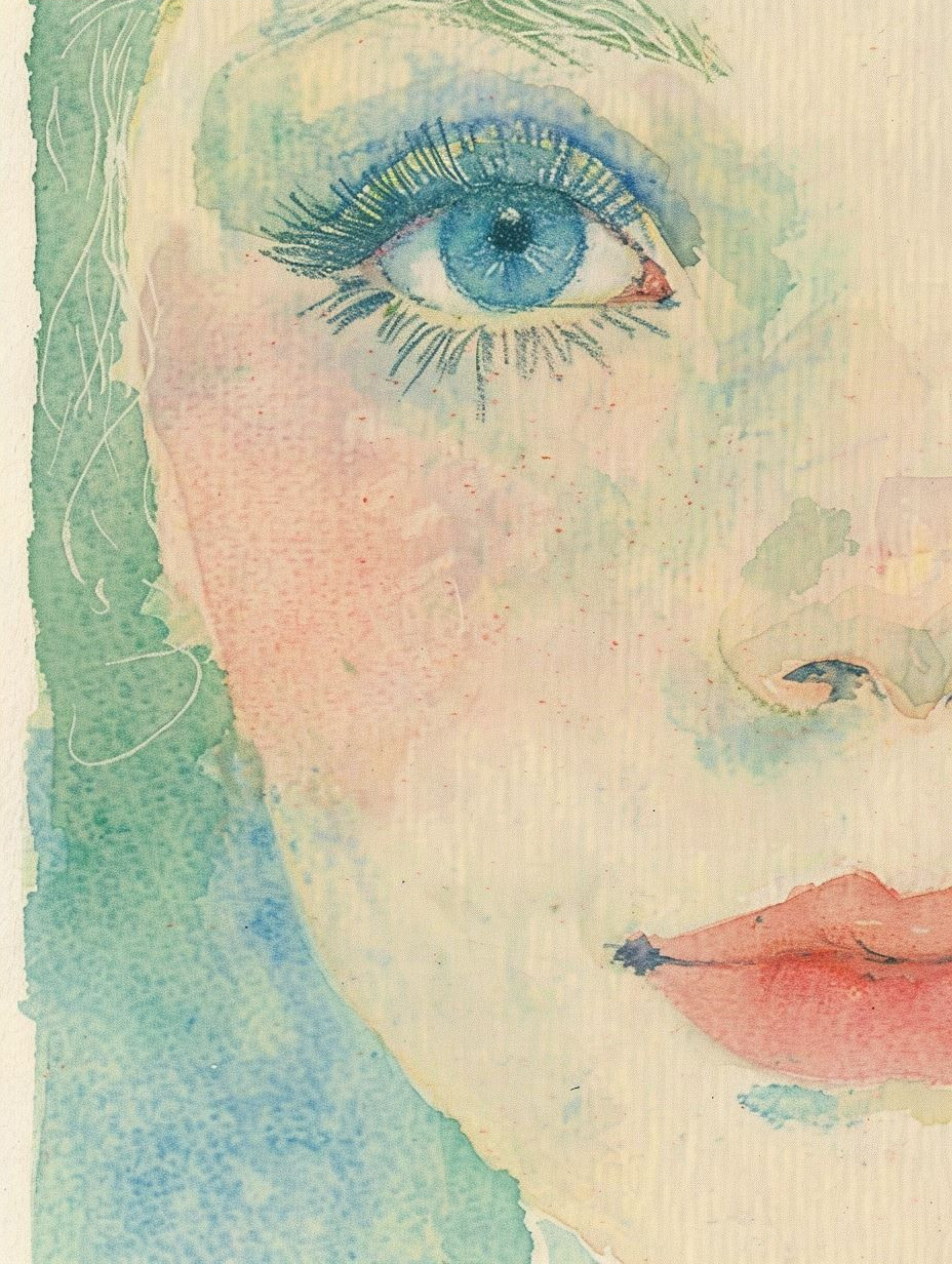 Ethereal Pastel Dream Portrait