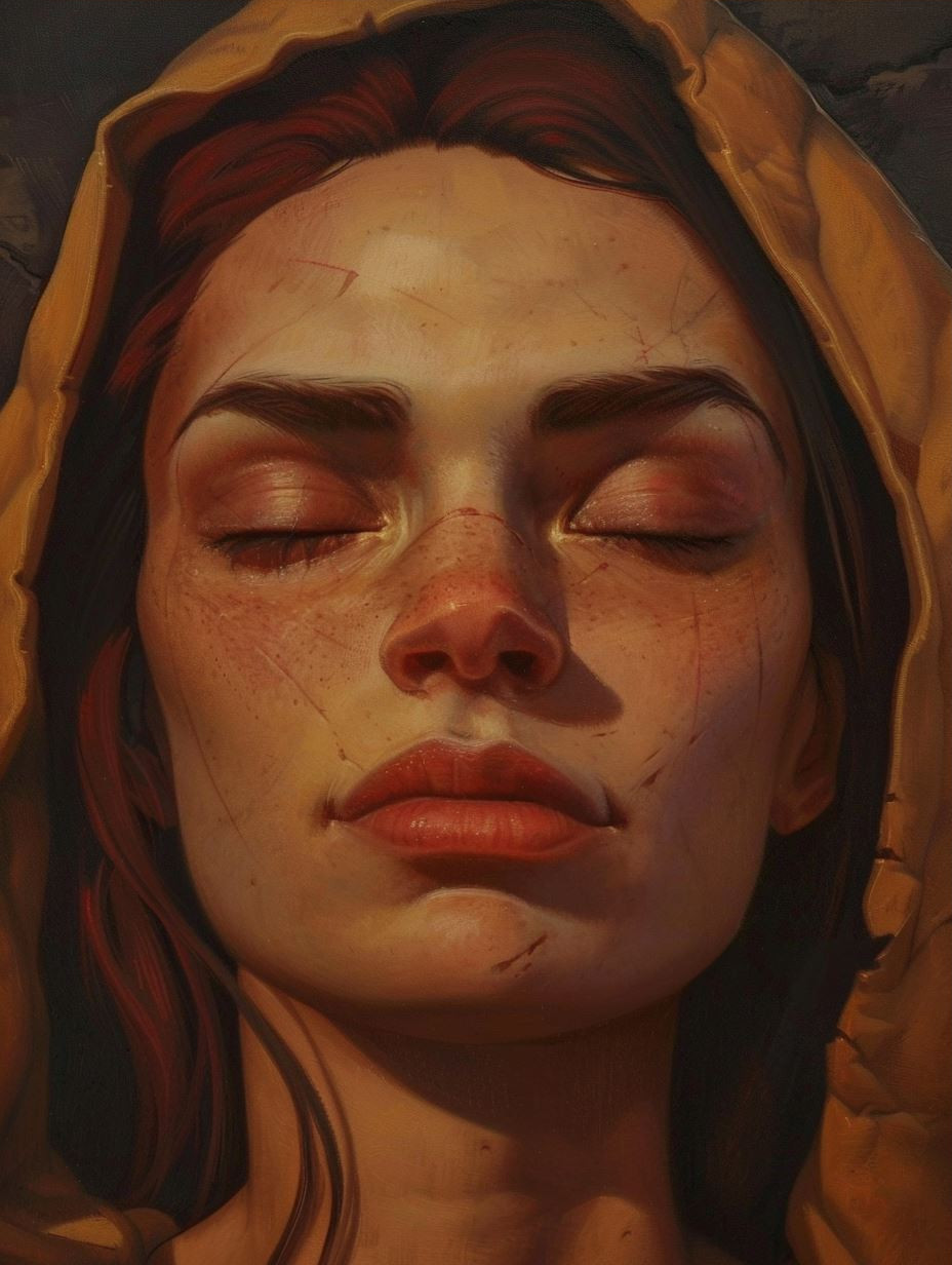 Golden Hour Ethereal Gaze