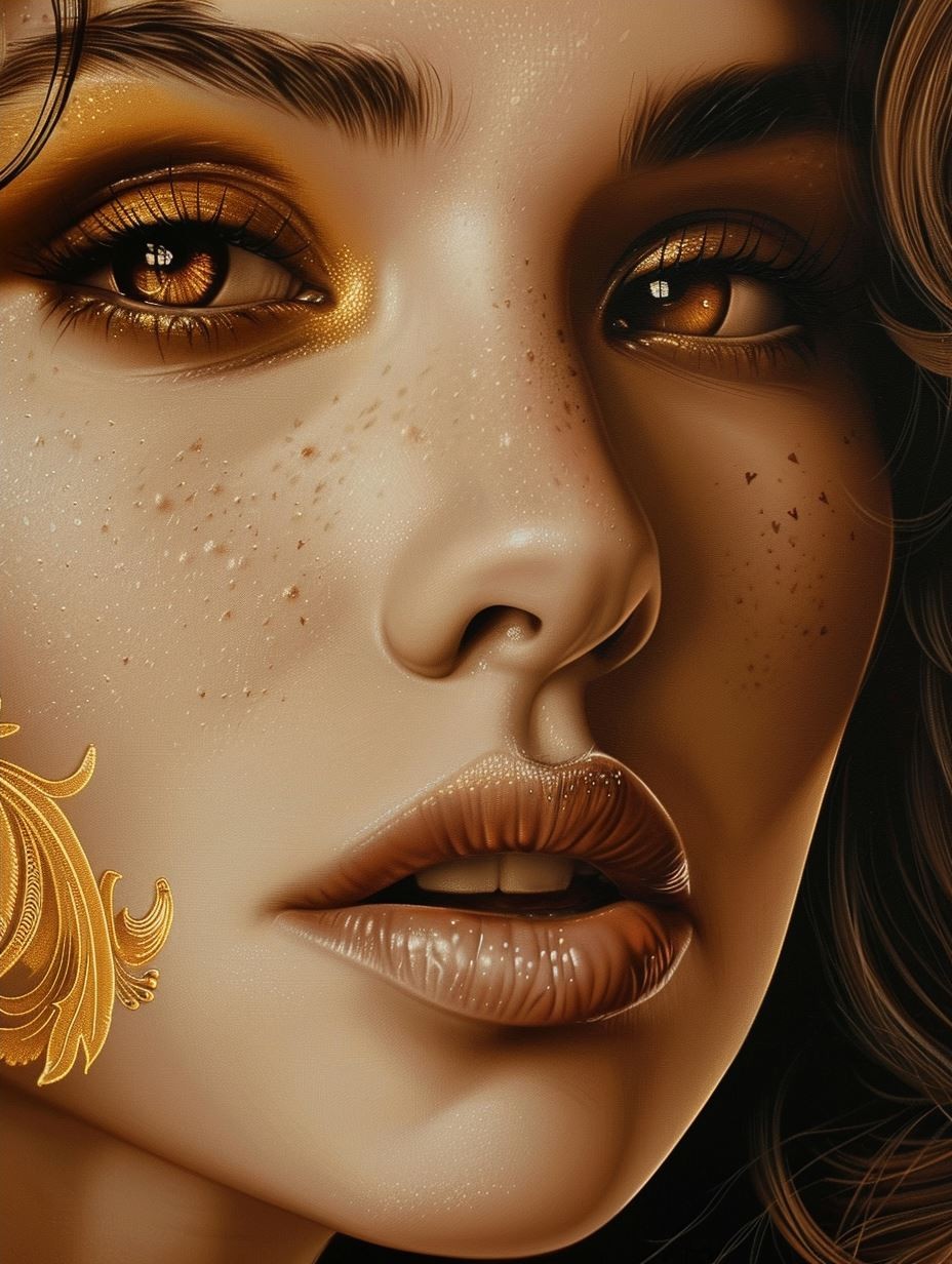 Golden Gaze Elegance