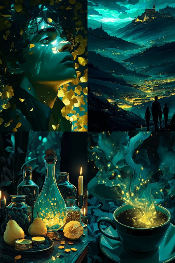 Golden Petal Reverie