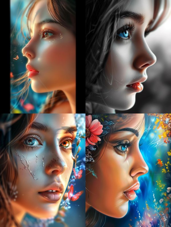 Ethereal Portraits of Dreamy Gazes