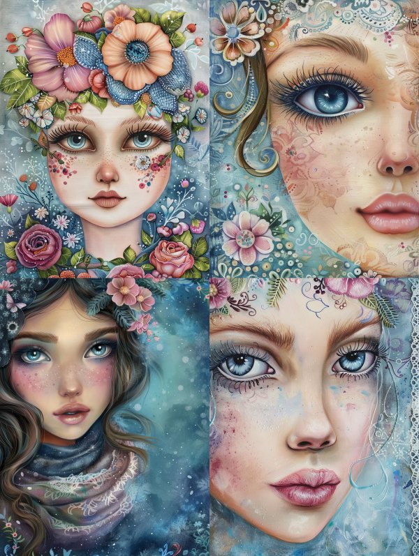 Floral Dream Ethereal Portrait