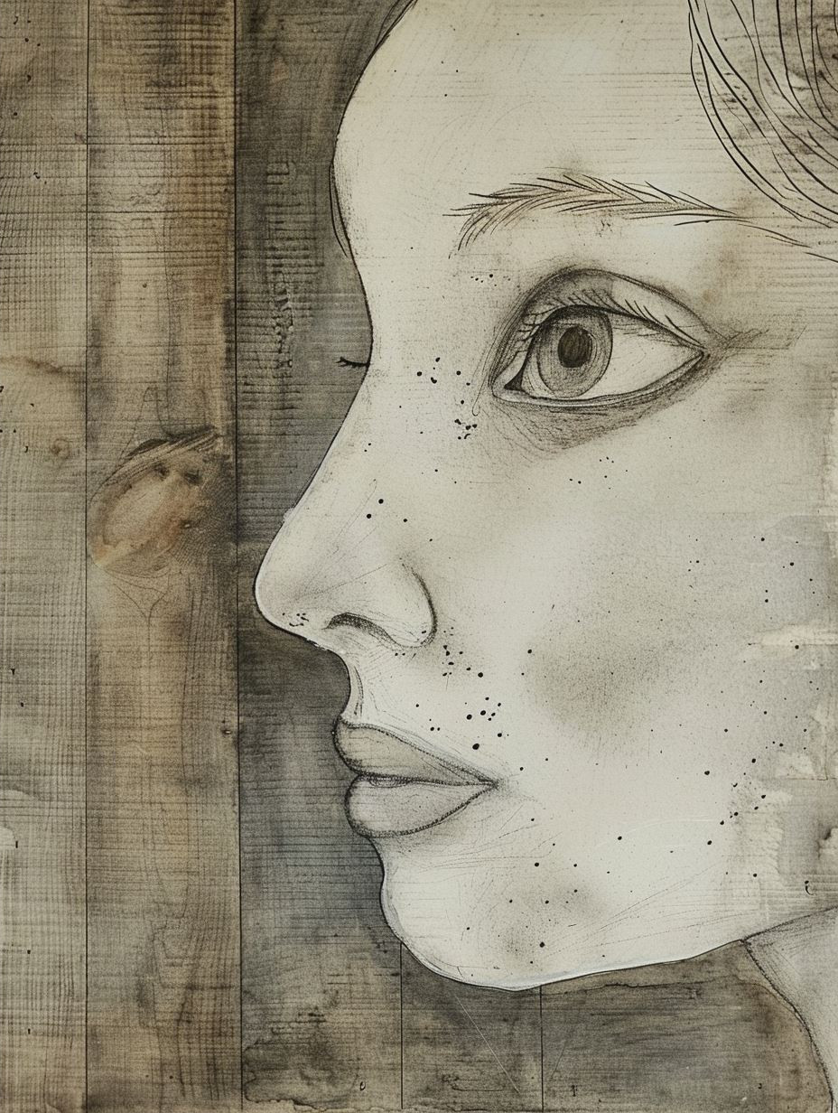 Ethereal Charcoal Portrait Study