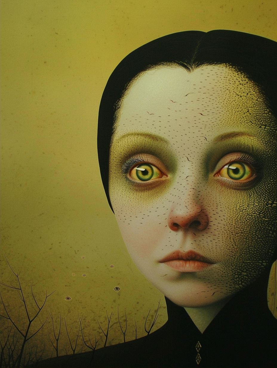 Fragmented Soul in Desert Haze
