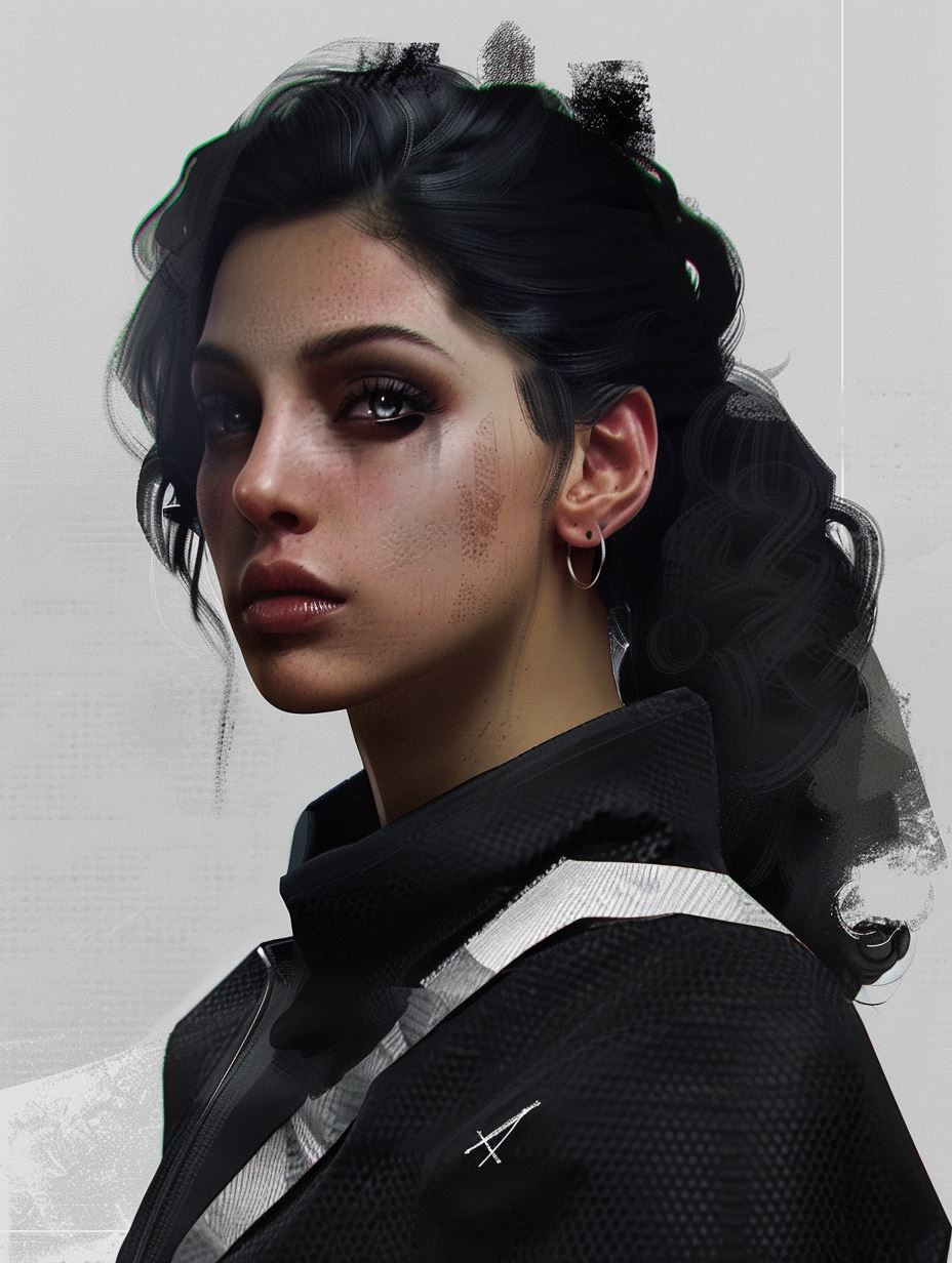 Gritty Digital Glitch Portrait