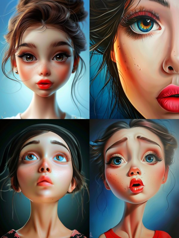 Ethereal Porcelain Doll Portrait