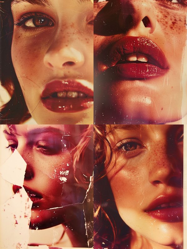 Vintage Crimson Glow