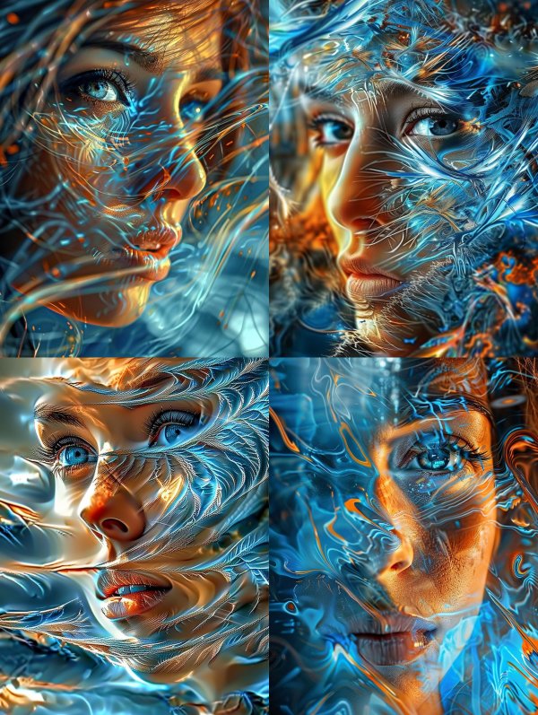 Luminous Neural Flow Portrait