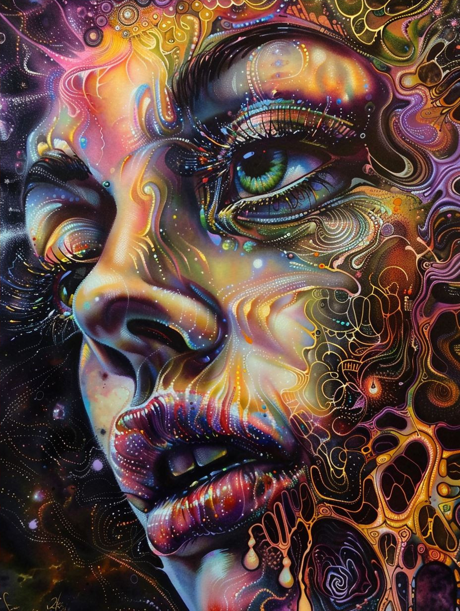 Psychedelic Prism Portrait