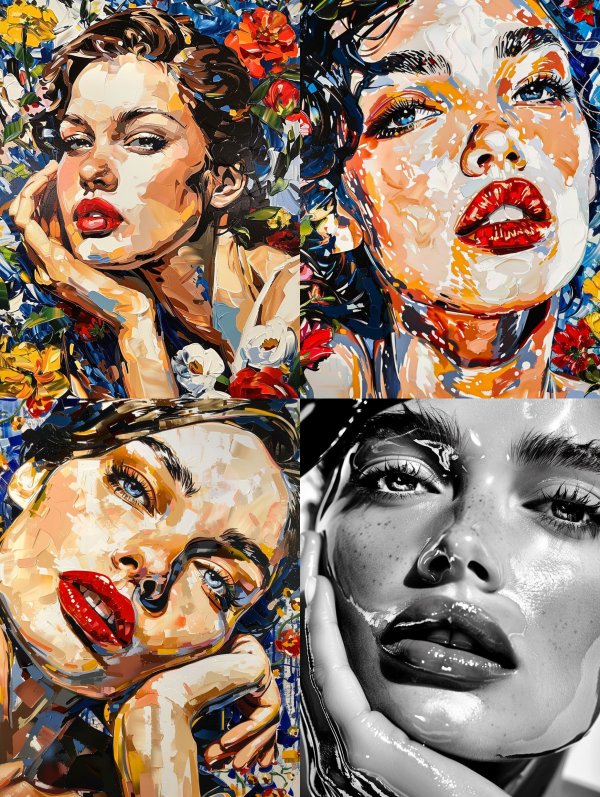Floral Impasto Muse