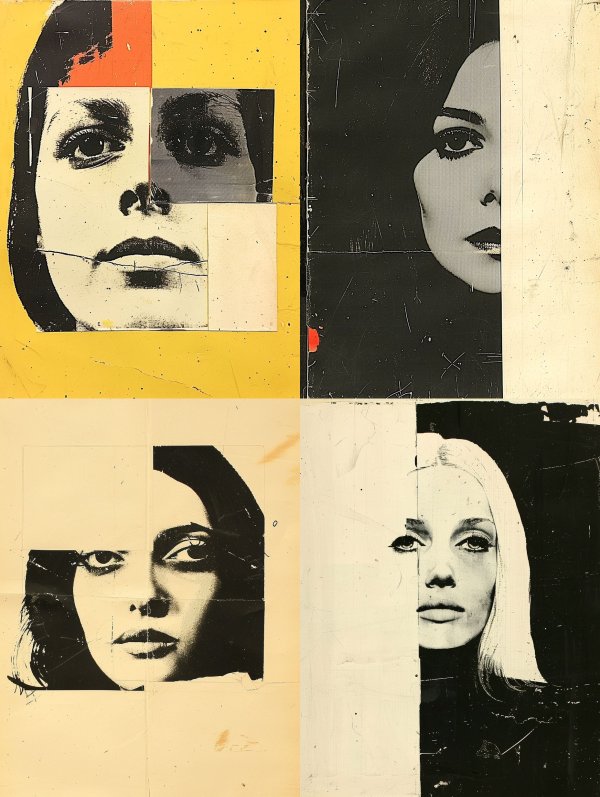 Fragmented Pop Art Portrait