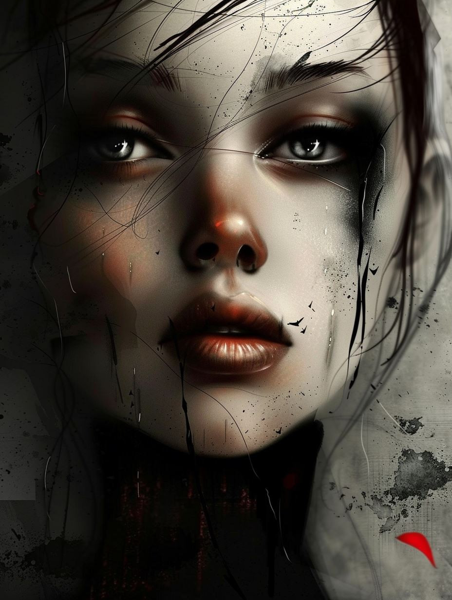 Dark Gothic Crimson Elegance