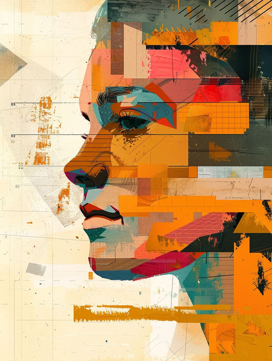 Fragmented Soul Geometric Portrait