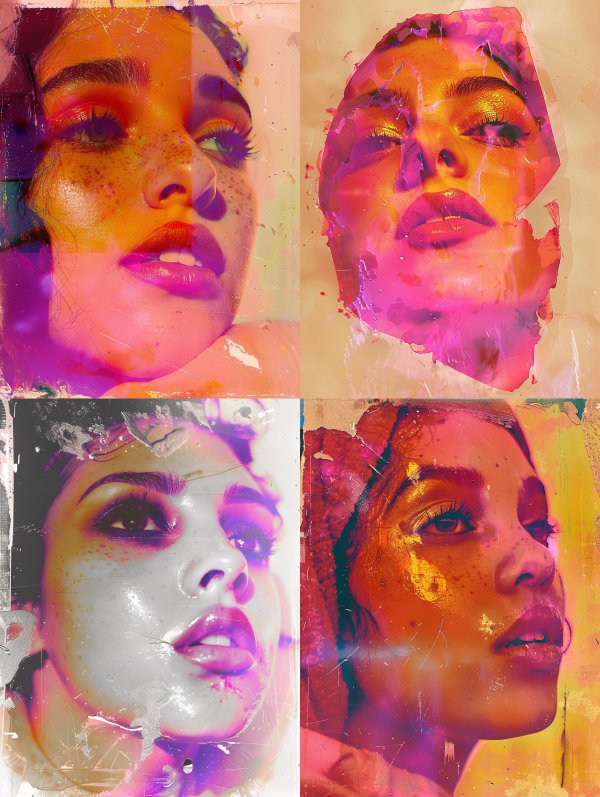 Neon Prism Portrait
