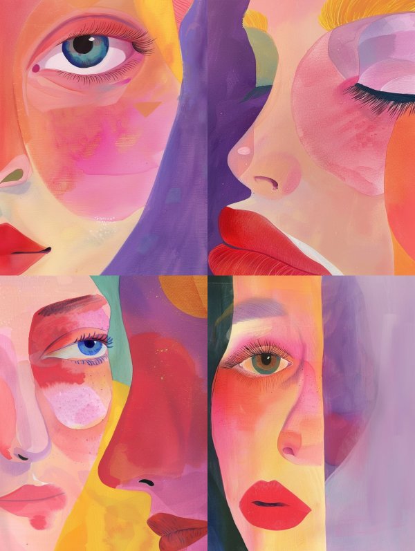 Vivid Pastel Gaze