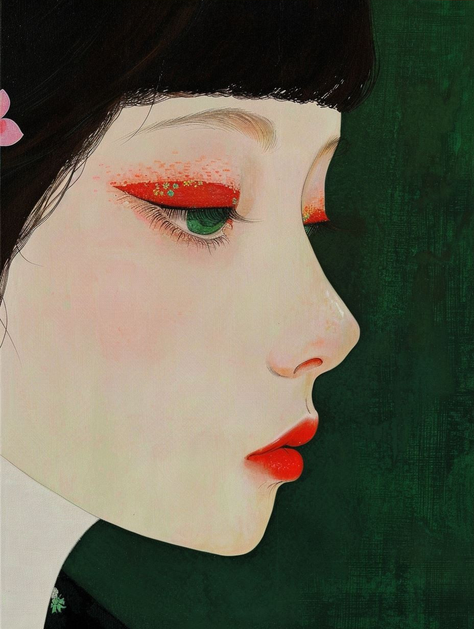 Minimalist Ethereal Asian Portrait