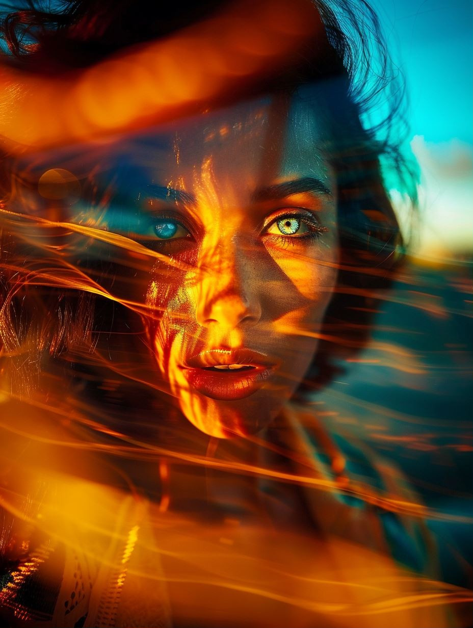 Ethereal Fire and Ice Gaze