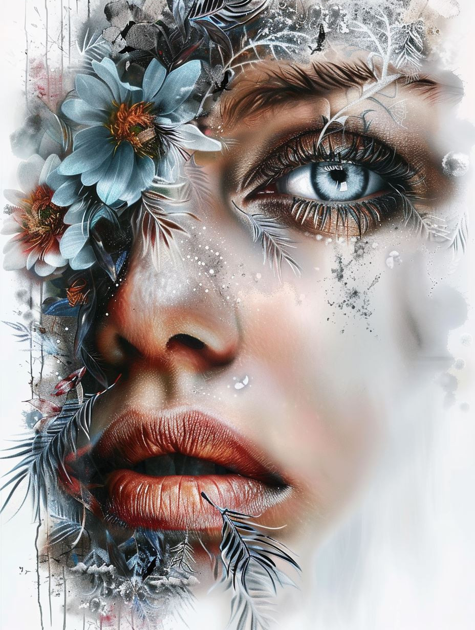 Fragmented Beauty Through Frozen Glass