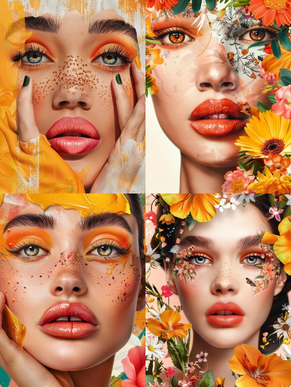 Floral Fusion Beauty Art