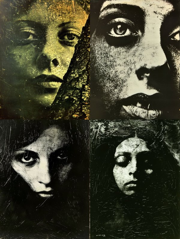 Weathered Soul in Golden Haze
