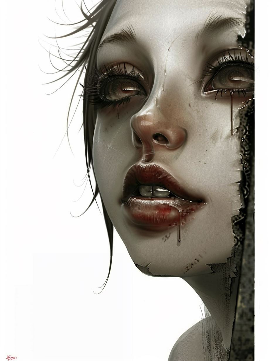 Ethereal Monochrome Portrait Study