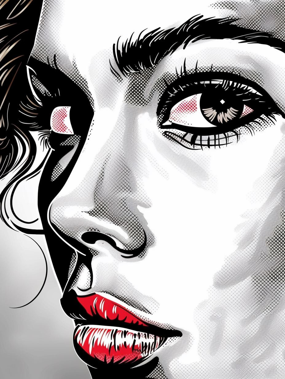 Noir Pop Portrait