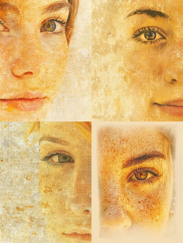 Golden Canvas Gaze