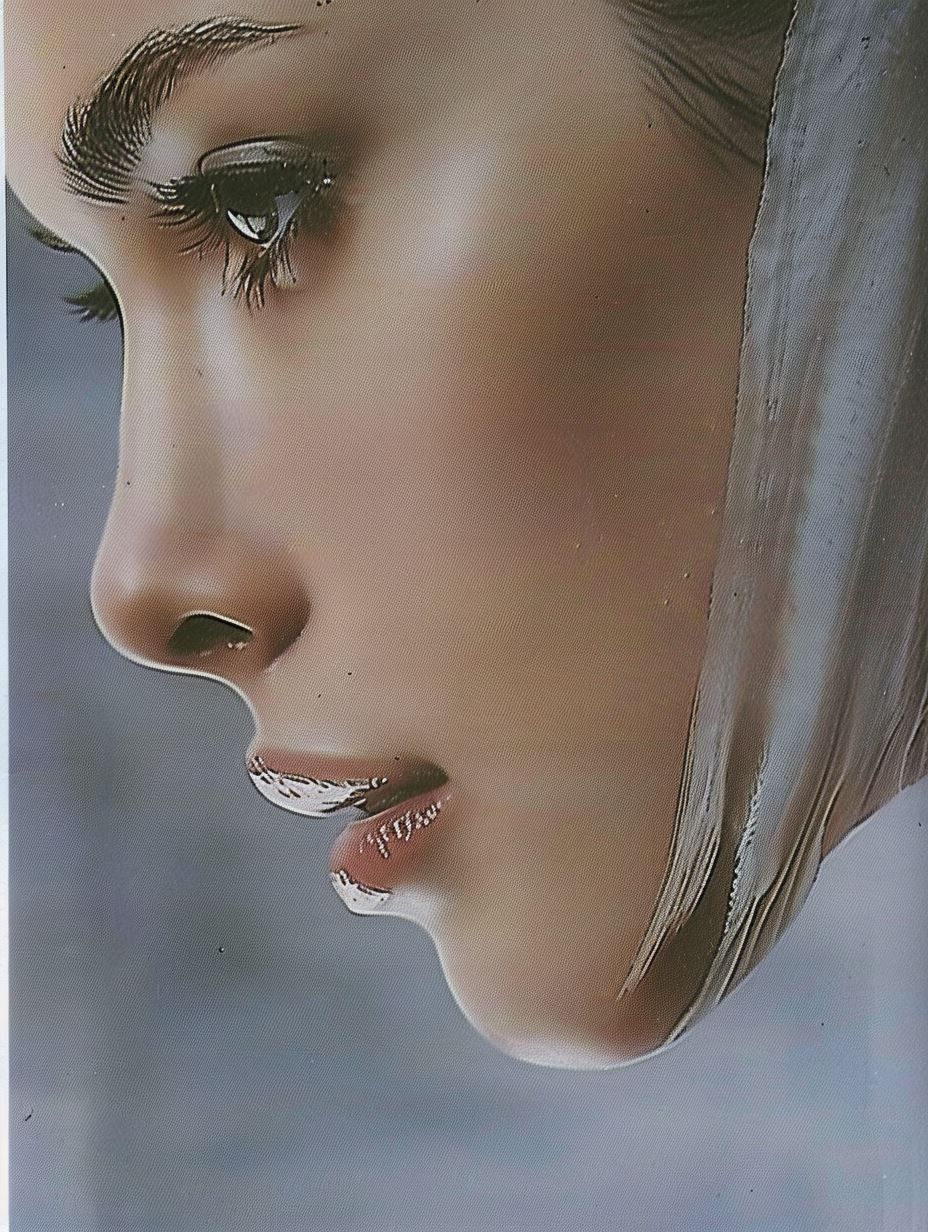 Melancholy Gaze in Oil