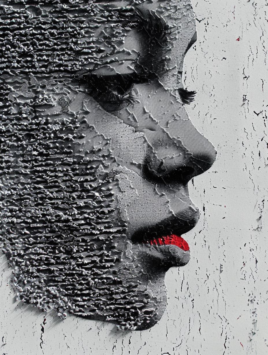 Intricate Stippled Portrait in Ink