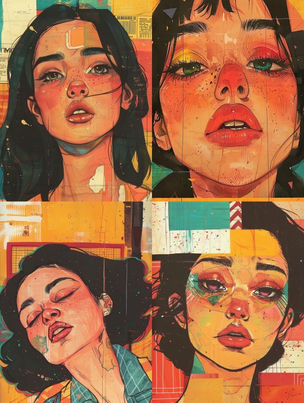 Urban Grunge Portrait Art