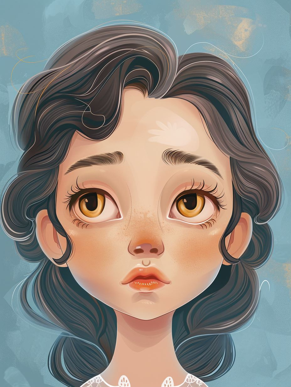 Ethereal Gaze of Innocence