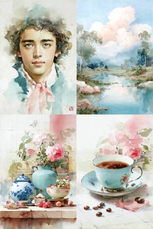 Ethereal Watercolor Youth