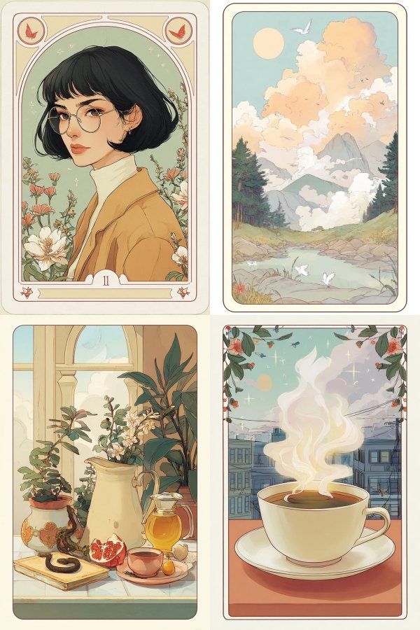 Vintage Botanical Portrait