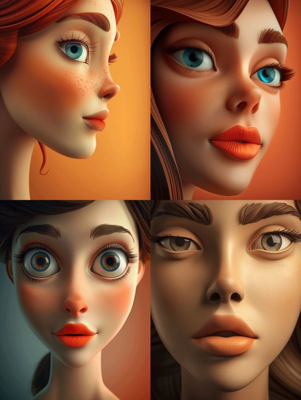 Sun-Kissed Stylized Portrait