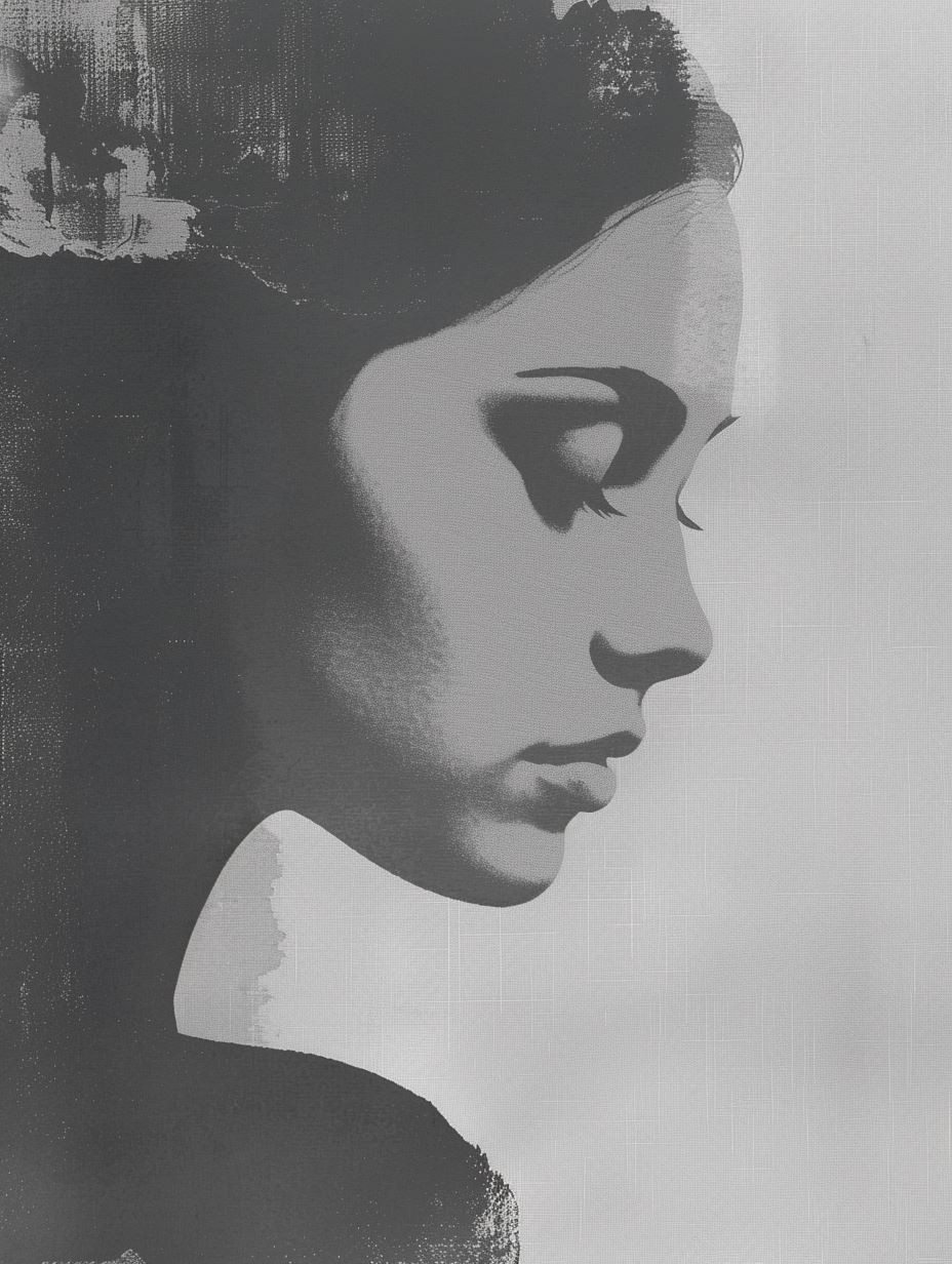 Fragmented Monochrome Portrait Study