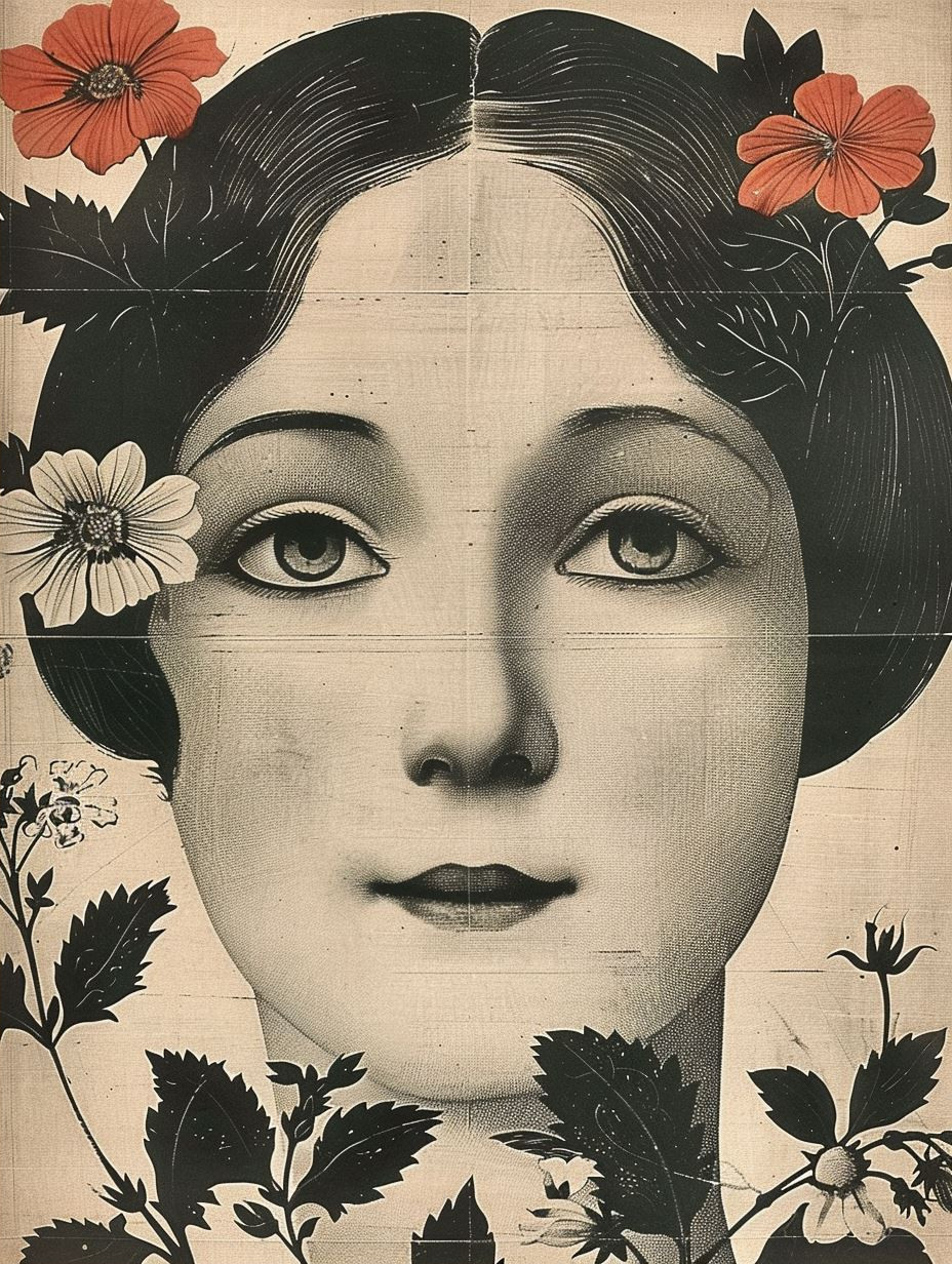 Vintage Halftone Pop Art Portrait - Image 2